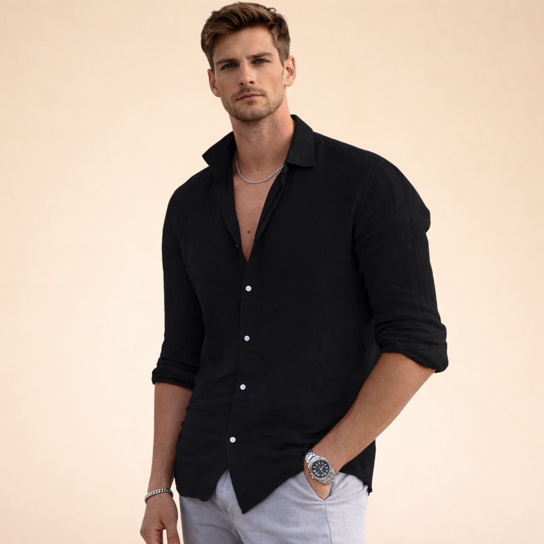Enzo | Breathable and elegant linen shirt
