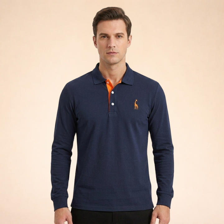 William | Timeless & Comfortable Long Sleeve Polo Shirt