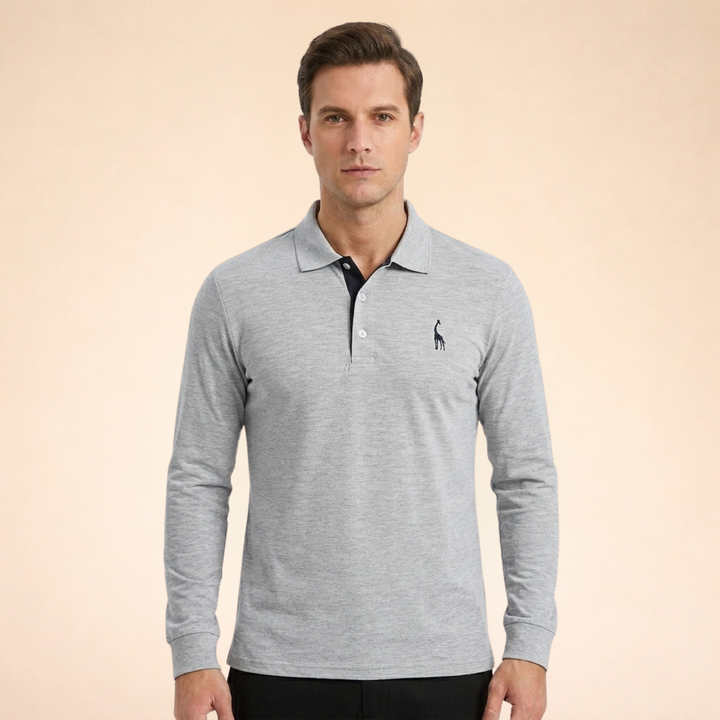 William | Timeless & Comfortable Long Sleeve Polo Shirt