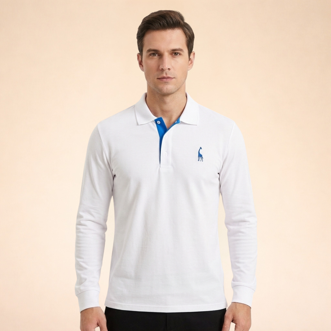 William | Timeless & Comfortable Long Sleeve Polo Shirt