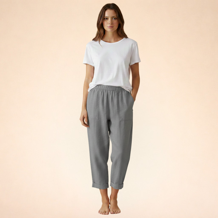 Aurelie | Ultra-Soft Trousers with Side Pockets