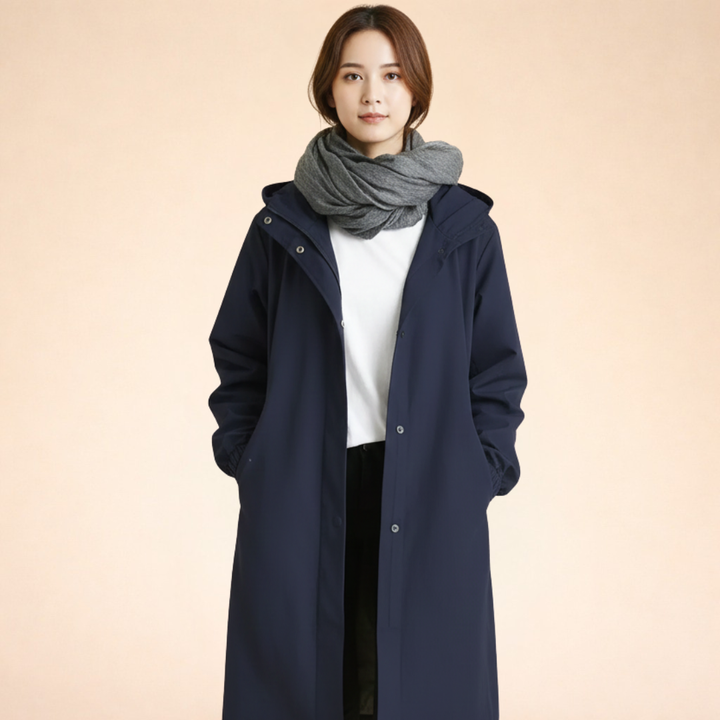 Valeria | Long Hooded Coat – Elegant, Warm & Timeless
