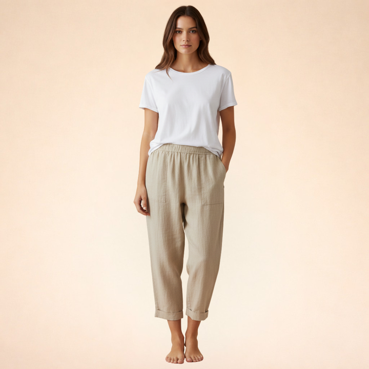 Aurelie | Ultra-Soft Trousers with Side Pockets