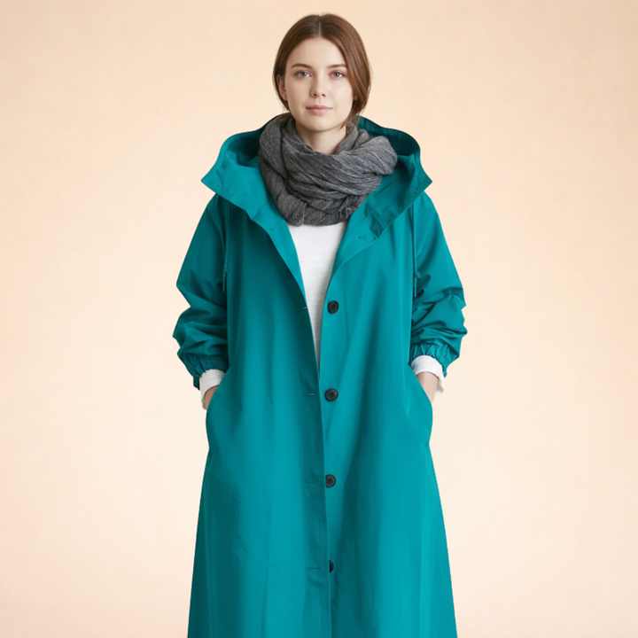 Valeria | Long Hooded Coat – Elegant, Warm & Timeless