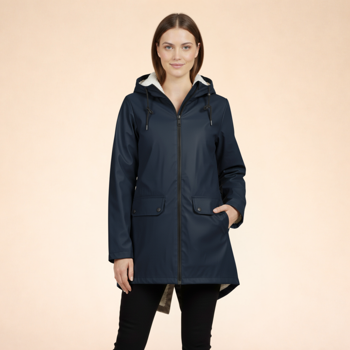 Elowen | Elegant Waterproof Long Trench Coat