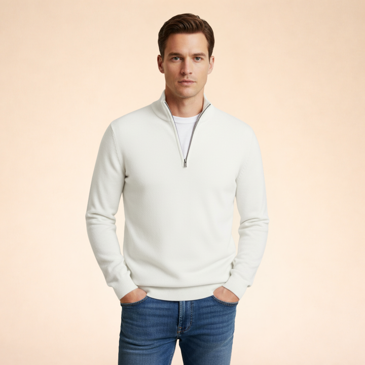 Caleb | Cozy Half-Zip Winter Sweater