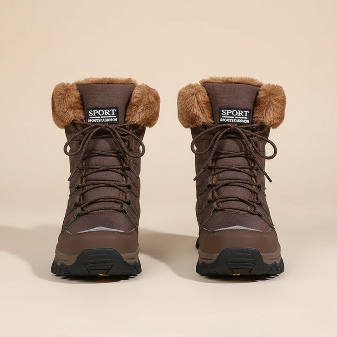 Elara | Cozy High-Neck Winter Snow Boots