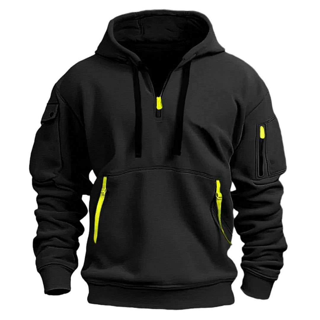 Luxe | Men’s Hoodie – Comfortable, Stylish & Breathable Half-Zip Design 0