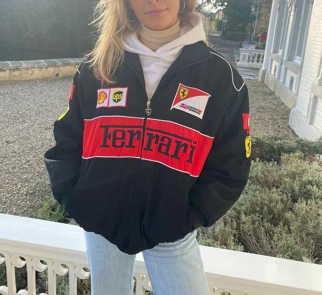 Ingrid | Giacca da pilota Ferrari vintage