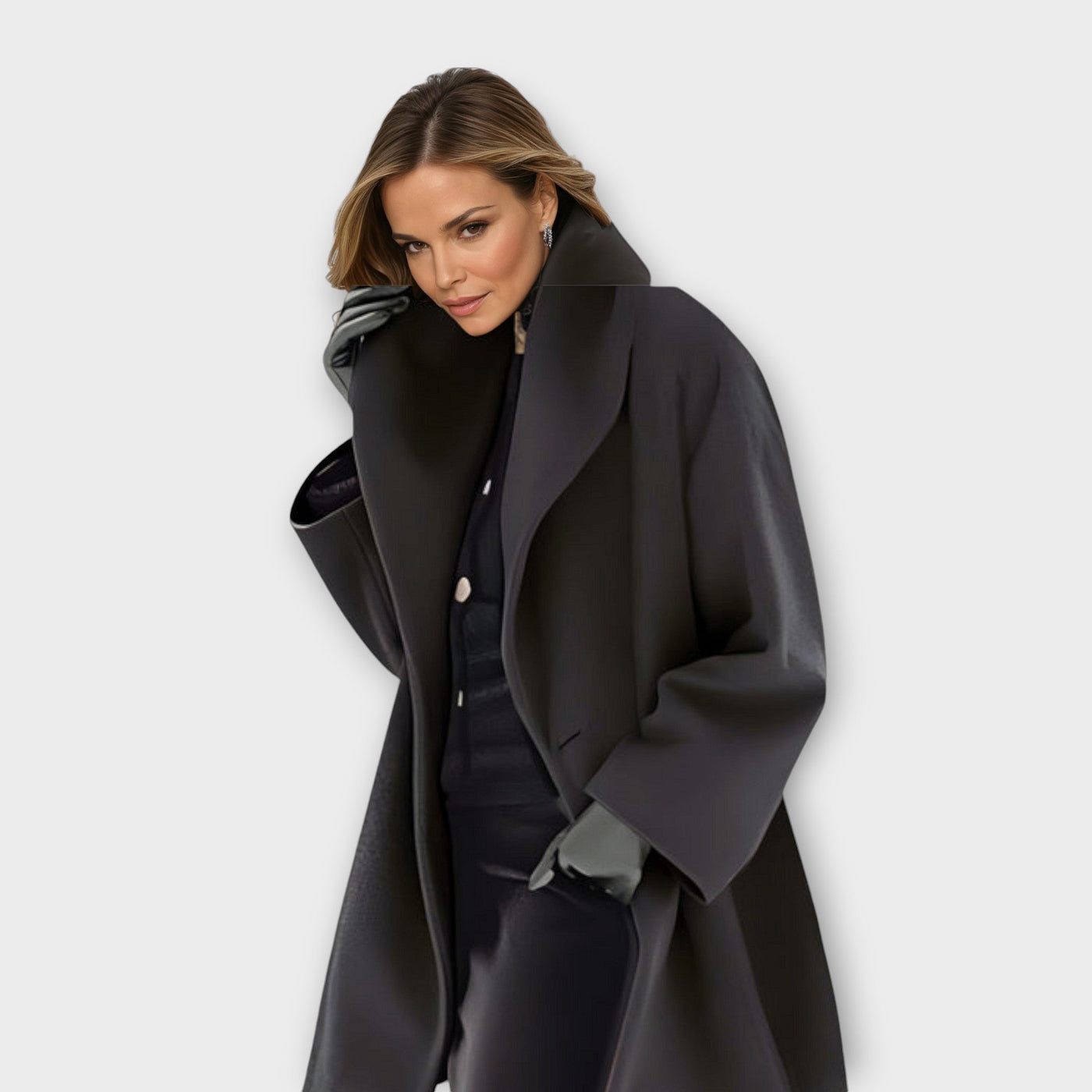 Marier | Cappotto Classico a Collo Alto